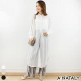オフホワイト | フラッフィーガーゼシャツワンピース | A.NATALY
