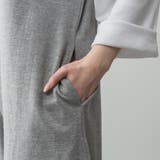 ミニ裏毛ディープVネックコットンジャンプスーツ | A.NATALY | 詳細画像16 