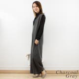 ミニ裏毛ディープVネックコットンジャンプスーツ | A.NATALY | 詳細画像6 