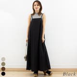 ブラック | リネンライクバルーンキャミワンピース | A.NATALY