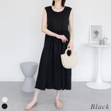 ブラック | ノースリーブカットワンピース | A.NATALY