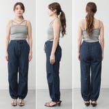 ライトオンスデニムリラックスワイドパラシュートパンツ | A.NATALY | 詳細画像10