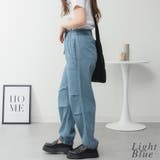 ライトオンスデニムリラックスワイドパラシュートパンツ | A.NATALY | 詳細画像3