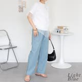 エアリーデニムウェストゴムパンツ | A.NATALY | 詳細画像1 