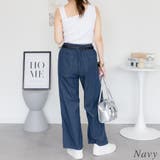 エアリーデニムウェストゴムパンツ | A.NATALY | 詳細画像4 