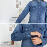 ノーカラーウェスタンデニムシャツ | A.NATALY | 詳細画像13 