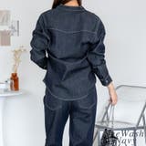 ノーカラーウェスタンデニムシャツ | A.NATALY | 詳細画像5 