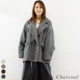 チャコール | スライバーニットダブルコート | A.NATALY
