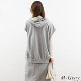 ミニ裏毛ノースリーブパーカー | A.NATALY | 詳細画像1 