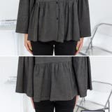 ペプラムギャザーブラウス風カットソー | A.NATALY | 詳細画像9 