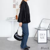 ペプラムギャザーブラウス風カットソー | A.NATALY | 詳細画像4 