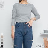 M-グレー | ロングスリーブコンパクトTシャツ | A.NATALY