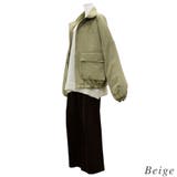 合繊ツイル中綿スタンドジャケット | A.NATALY | 詳細画像4 