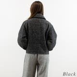 起毛ツィードコクーンスリーブジャケット | A.NATALY | 詳細画像3 