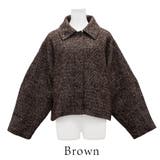 起毛ツィードコクーンスリーブジャケット | A.NATALY | 詳細画像5 