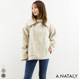 アイボリー | カールシャギーケープミドルブルゾン | A.NATALY