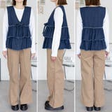 フリルティアードデニムベスト | A.NATALY | 詳細画像7