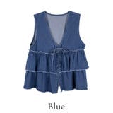 フリルティアードデニムベスト | A.NATALY | 詳細画像8