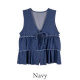 フリルティアードデニムベスト | A.NATALY | 詳細画像9