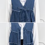 フリルティアードデニムベスト | A.NATALY | 詳細画像12