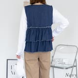 フリルティアードデニムベスト | A.NATALY | 詳細画像1