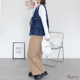 フリルティアードデニムベスト | A.NATALY | 詳細画像2