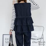 フリルティアードデニムベスト | A.NATALY | 詳細画像5