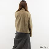 チェックツィードコクーンスリーブジャケット | A.NATALY | 詳細画像1 