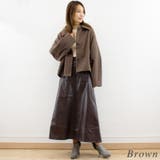 チェックツィードコクーンスリーブジャケット | A.NATALY | 詳細画像4 