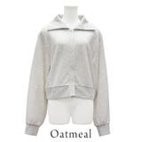 裏毛襟付きジップカーディガン | A.NATALY | 詳細画像9 