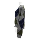 アクリルモヘアアーガイルキーネックプルオーバー | A.NATALY | 詳細画像10 