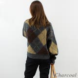 アクリルモヘアアーガイルキーネックプルオーバー | A.NATALY | 詳細画像5 