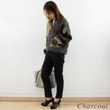 アクリルモヘアアーガイルキーネックプルオーバー | A.NATALY | 詳細画像6 