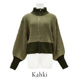 バイカラーニットジャケット | A.NATALY | 詳細画像7 