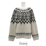 ノルディック柄Uネックプルオーバー | A.NATALY | 詳細画像7 