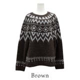 ノルディック柄Uネックプルオーバー | A.NATALY | 詳細画像8 