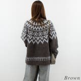 ノルディック柄Uネックプルオーバー | A.NATALY | 詳細画像3 