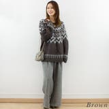 ノルディック柄Uネックプルオーバー | A.NATALY | 詳細画像4 