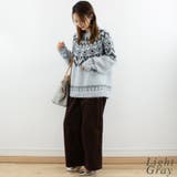 ノルディック柄Uネックプルオーバー | A.NATALY | 詳細画像6 