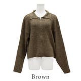 ミックスニットジップブルゾン | A.NATALY | 詳細画像8 