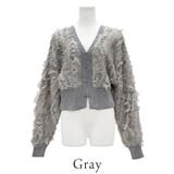 MIXフリンジニットショートカーディガン | A.NATALY | 詳細画像7 