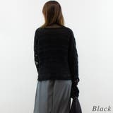 ブークレ起毛糸透かし編みニット | A.NATALY | 詳細画像7 