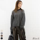 ブラック | プレーティングリバーシブルプルオーバー | A.NATALY