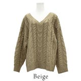 ケーブルVネックプルオーバー | A.NATALY | 詳細画像10 