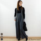 チャコール | ツイルサロペット | A.NATALY