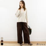 ブラウン | コーデュロイカーブパンツ | A.NATALY