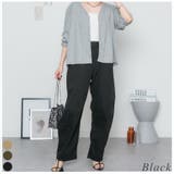 ブラック | ストレッチツイルカーブパンツ | A.NATALY