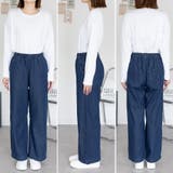 デニムオールゴムワイドパンツ | A.NATALY | 詳細画像10 