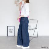 デニムオールゴムワイドパンツ | A.NATALY | 詳細画像1 