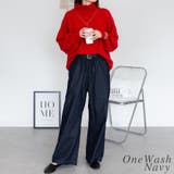 デニムオールゴムワイドパンツ | A.NATALY | 詳細画像6 